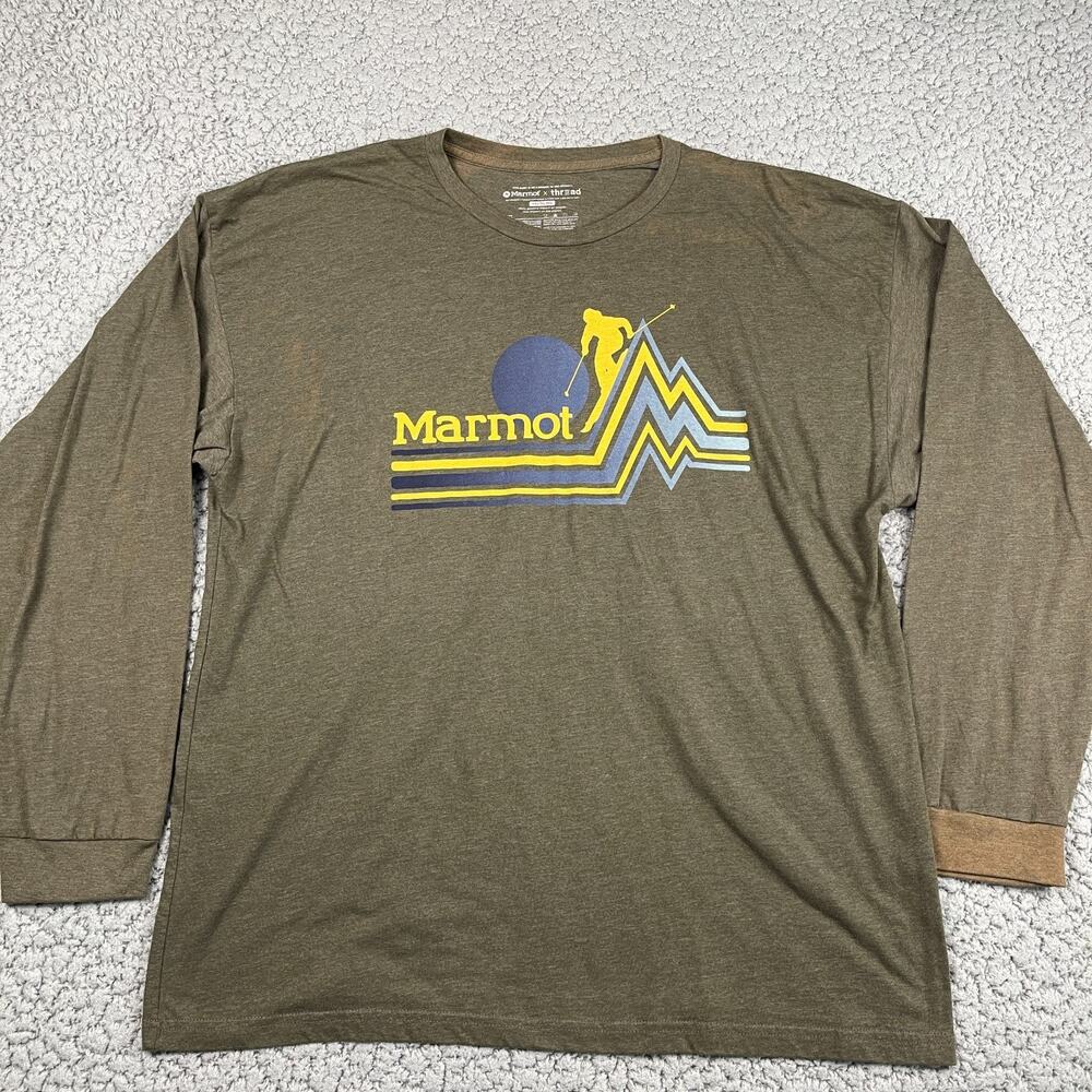 Marmot X Thread Cotton/Polyester Long Sleeve Shirt Mens XXL *Stained